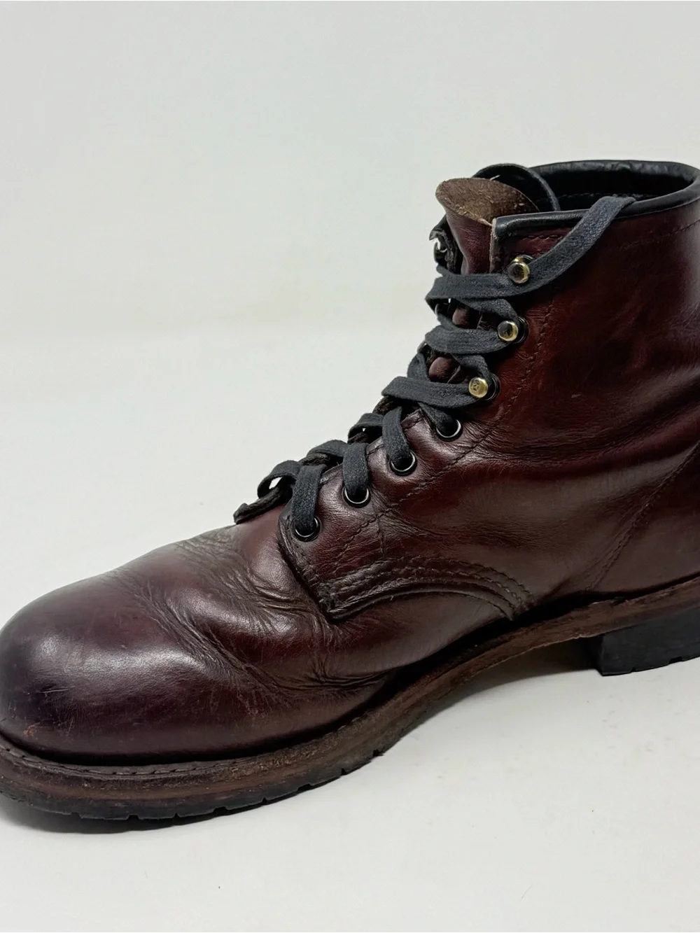 Red Wing Beckman Heritage 9011 Boots Mens 7 D Red Oxblood Leather USA Made